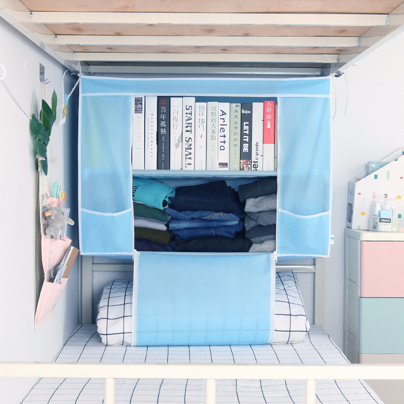 住校生神器学生宿舍上下床置物架床头衣柜悬挂式寝室床上收纳柜子