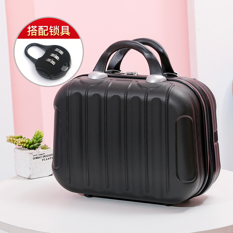 2022新款14寸手提化妆箱包女轻便密码皮箱子收纳箱学生小型旅行箱