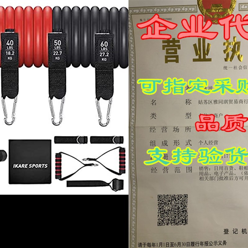 IKARE Resistance Bands Set with Jump Rope, Exercise Bands