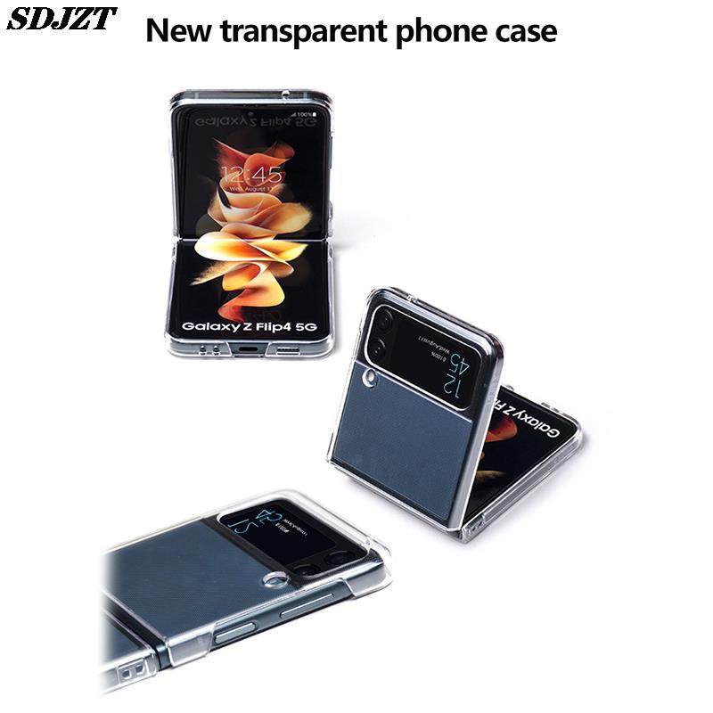 Clear Slim Phone Case For Samsung Z Flip 4 Transparent Case