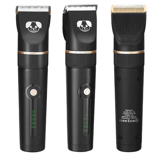 Pet eltrica mquina de cortar cabelo aparador de plos c