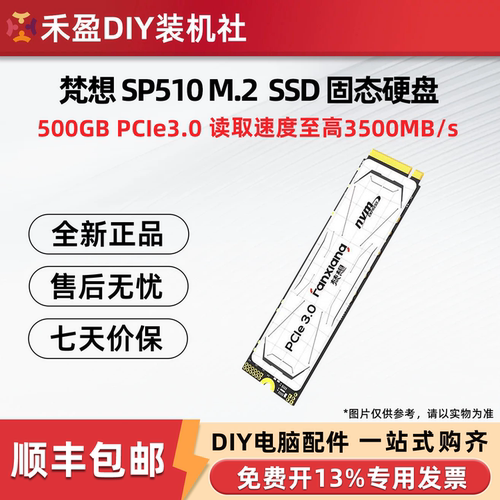 梵想 SP510 M.2SSD固态硬盘 500G 台式电脑笔记本固态硬盘pcie3.0