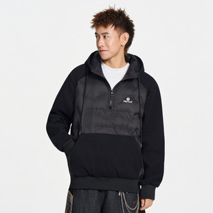 Marmot土拨鼠轻薄羽绒卫衣连帽冬季2025新款男士薄款外套羽绒服潮