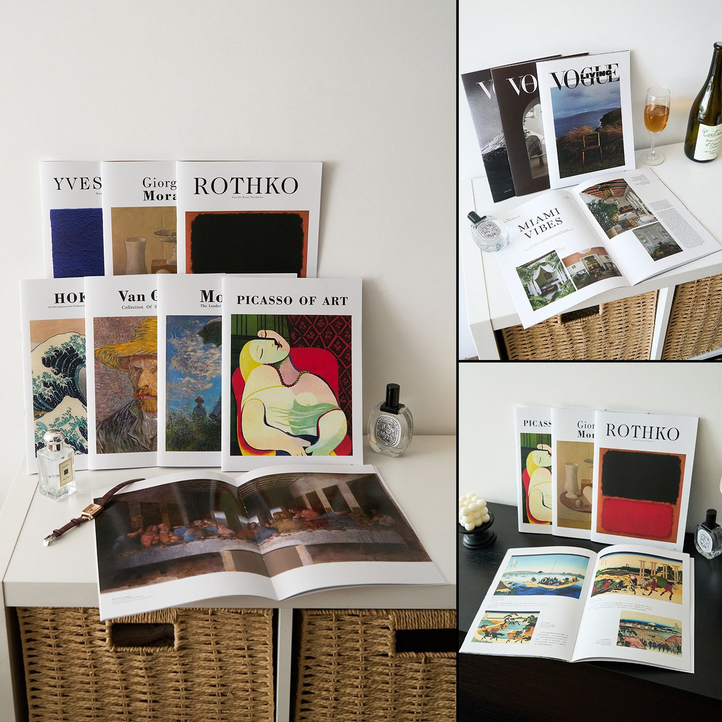 北欧风英文杂志拍照道具