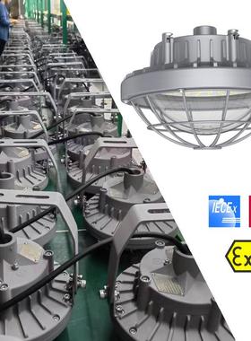 LED防爆灯防水防爆投光灯工矿吊灯高亮方圆黄灰色60W80W防爆灯