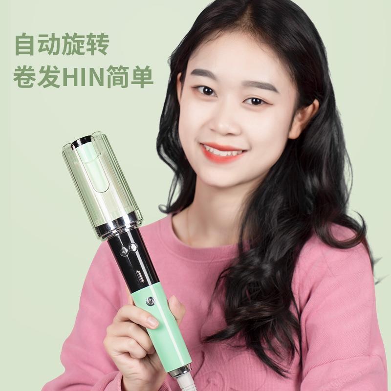 新款全自动卷发器玫瑰形螺旋红外线液晶懒人卷发器卷发棒定LOGO