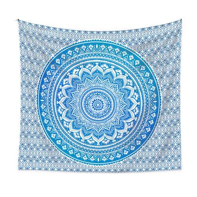 印度mandala曼陀罗孔雀花墙面装饰挂毯床头卧室瑜伽超大背景挂布