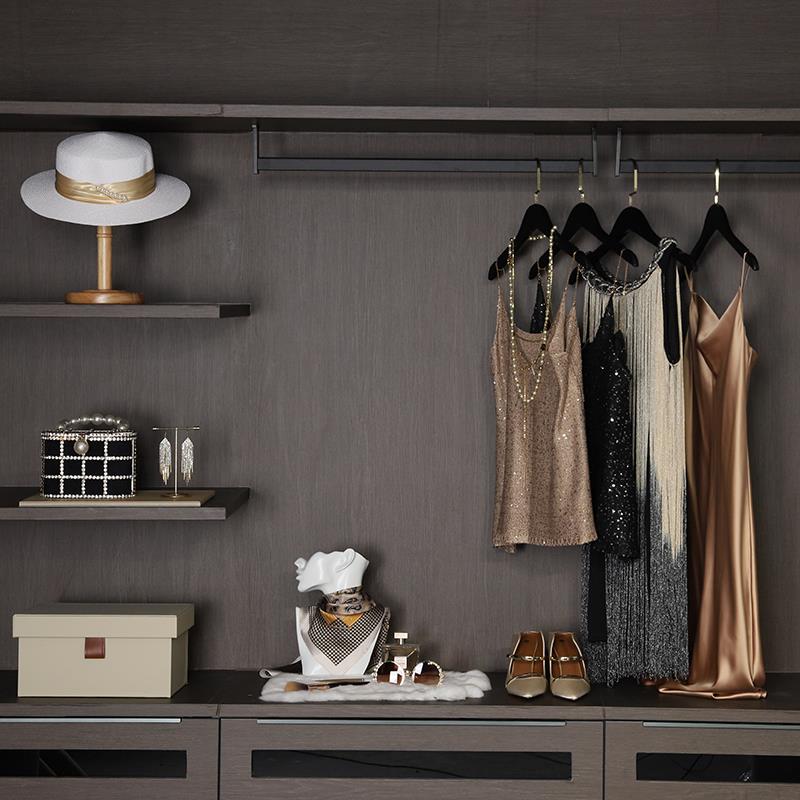 全屋定制家居衣帽间展厅样板房样板间轻奢装饰品软装衣柜软装摆件
