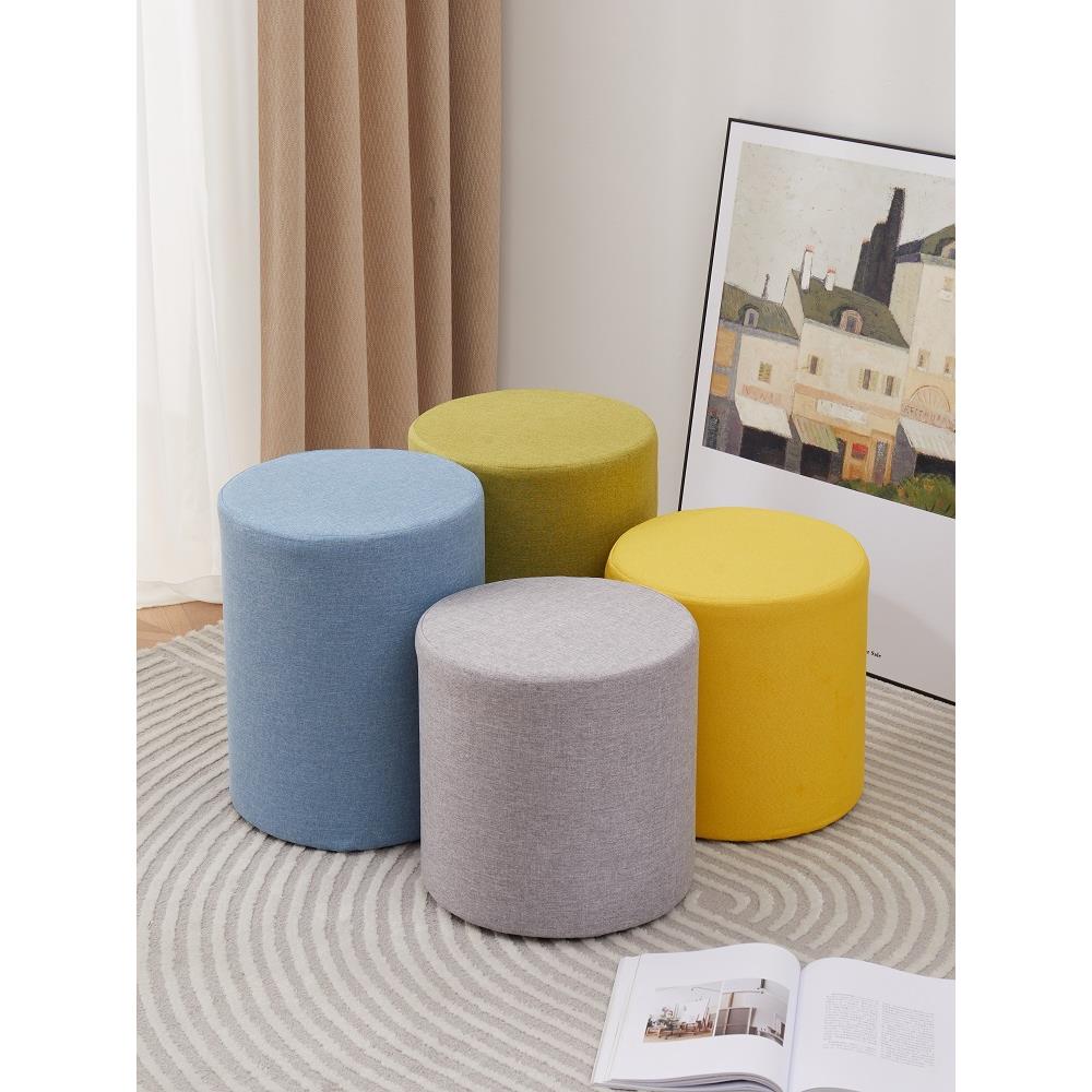 换鞋凳圆凳家用客厅沙发凳小凳子卧室化妆凳试衣间矮凳墩子凳商用