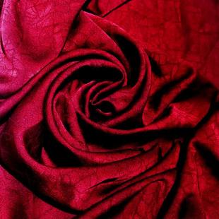 印花工厂直供 绸缎旗袍面料数码 香云纱布料 龟裂纹染色面料