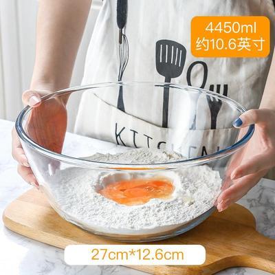家用高硼硅玻璃碗和面盆打蛋碗沙拉碗大中小带盖水晶玻璃煲泡面碗