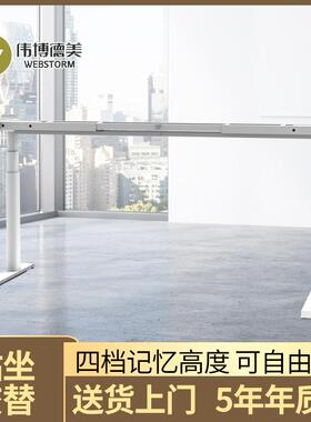 伟博德美DF01P 升降桌腿桌架电动双电机三节站立源头厂家偏心设计