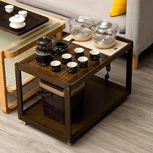 中式边几小茶几沙发边柜茶台小桌子置物架轻奢角几茶水柜客厅边桌