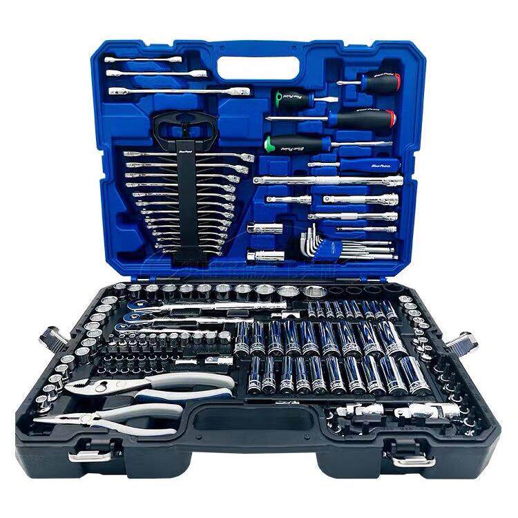 蓝点工具 151件套汽修工具箱套装棘轮扳手螺丝刀钳子修理工具组合