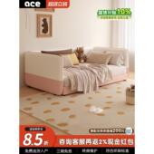 带护栏 超宽床 儿童床 拼接床 真皮软套 实木婴儿床 可定制