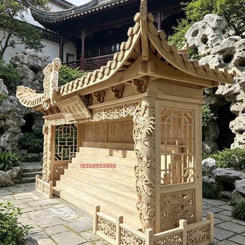 传统中式祖宗神龛 实木祖先牌位供奉台 家用祠堂佛龛神台供桌定制