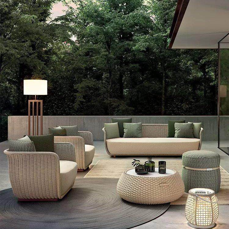 户外藤编花园沙发别墅庭院阳台铝合金茶几组合室外露天防水家俱,住宅家具,户外沙发,淘宝优惠券,粉丝福利购,淘宝优惠卷