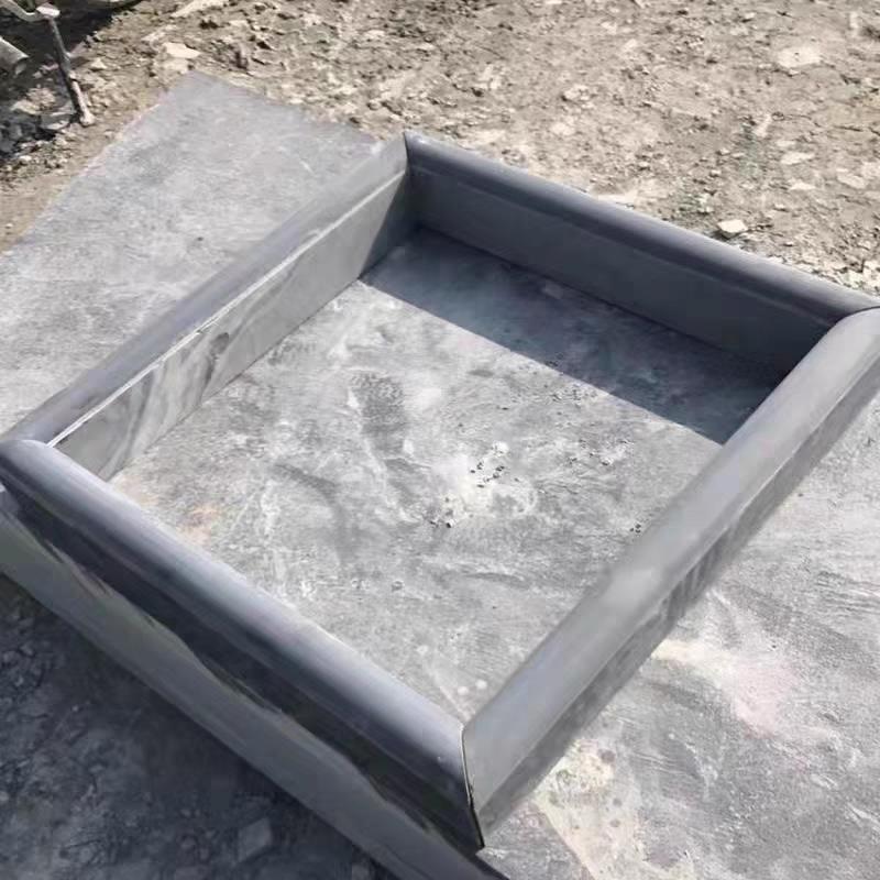 天然青石板路沿石马路围边花坛树围边石挡泥花岗岩侧石树坑石石盆