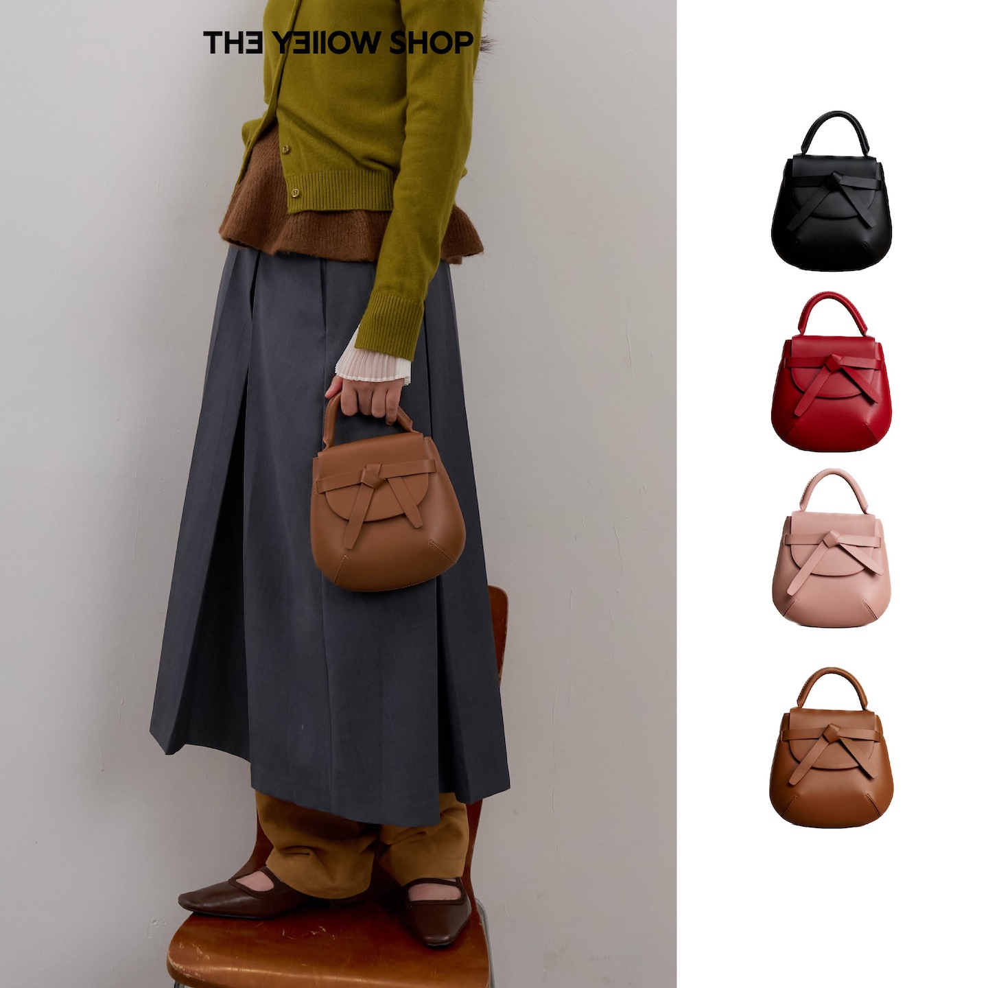 TheYellowShop人气复古马鞍包