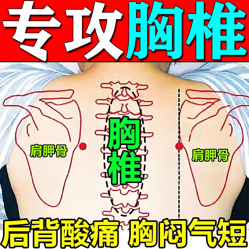 胸椎疼痛专用膏贴脊椎后背筋膜炎特骨质增生热敷贴 1205