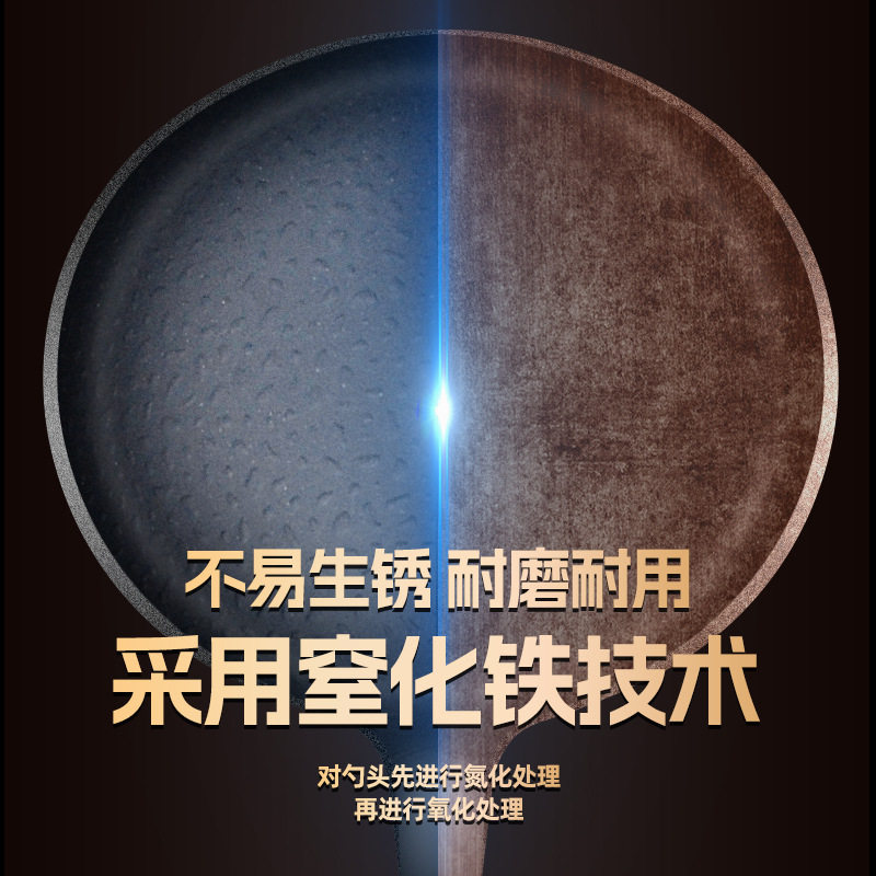 极铁锅铲汤勺长柄炒菜铲