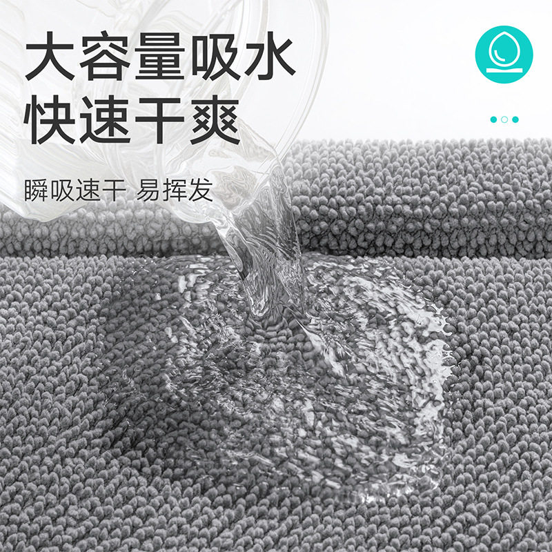 浴室吸水速干地垫加厚雪