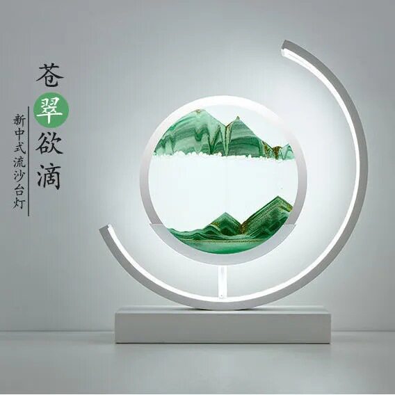 源头厂家玻璃流沙画台灯