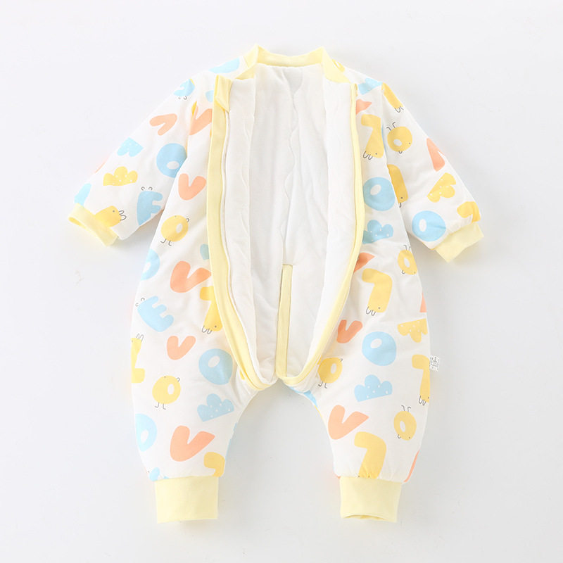 睡袋冬季加厚秋季纯棉A类分腿冬天超厚新生儿防踢被婴儿儿童睡袋