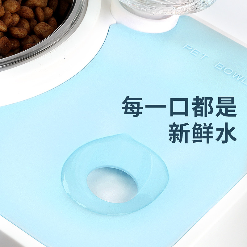 热销猫碗狗盆狗碗双碗自动饮水食盆狗狗宠物用品碗猫咪水碗防打翻