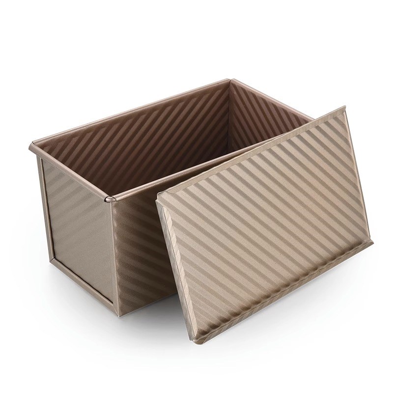 热销吐司模具450克不粘带盖烤小面包模具烤箱家用烘焙工具土司盒