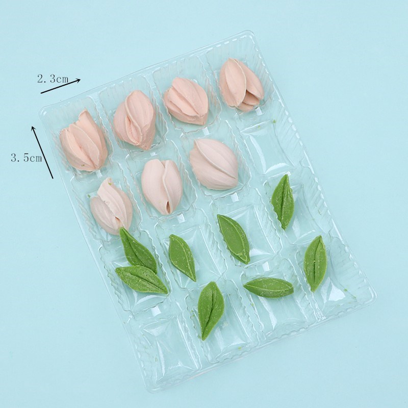 热销蛋糕装饰配件巧克力插片刮刀花郁金香手工立体郁金香花朵母亲