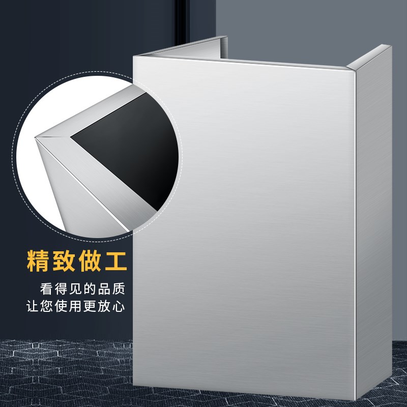 热销油烟机装饰罩排气管罩不锈钢遮丑挡板排烟管外罩围板吸油机罩
