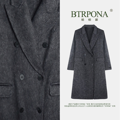 冬季宽松保暖气质毛呢大衣SJ23009