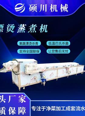 榛蘑赤松芸茸豆漂烫蒸设备 草药蒸煮流水线 煮AJS油中豆角漂烫杀