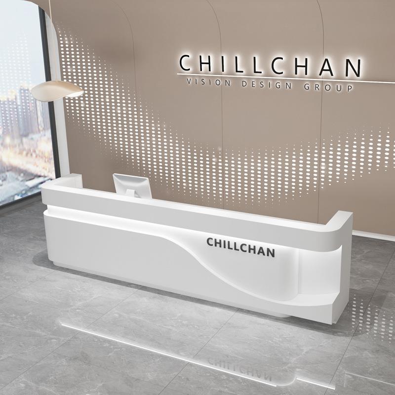 公司前台接待台美酒容院收银服女装18741568装店吧台理发店台店售