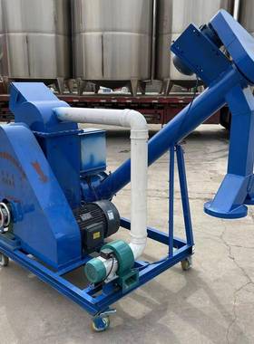 高粱对料辊碎粉碎机自动 进除尘粮食粉JHI机 小型对辊挤扁机