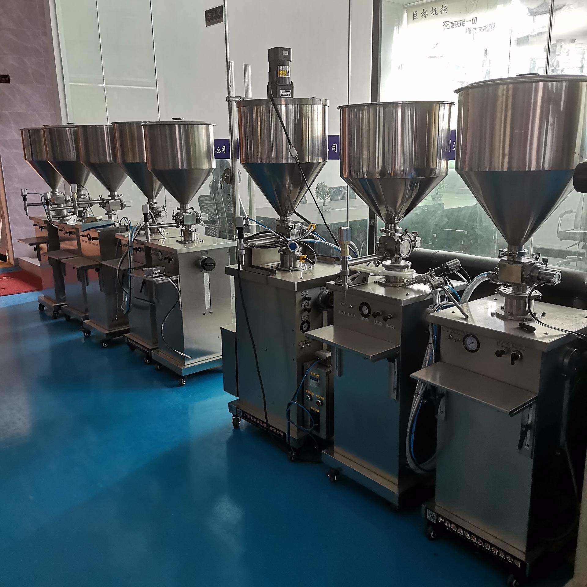 州立式霜GF-1000自动灌装机洗发水沐广浴露气动膏灌装B机A胶水