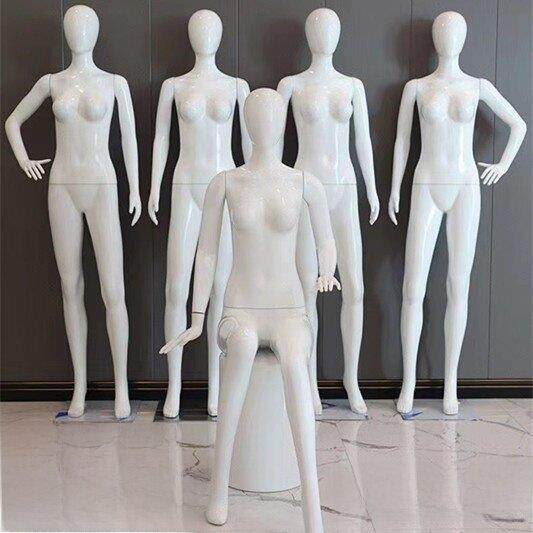 包邮服装店烤漆模特 全身亮白男女橱窗站模服装人体模具展示女模