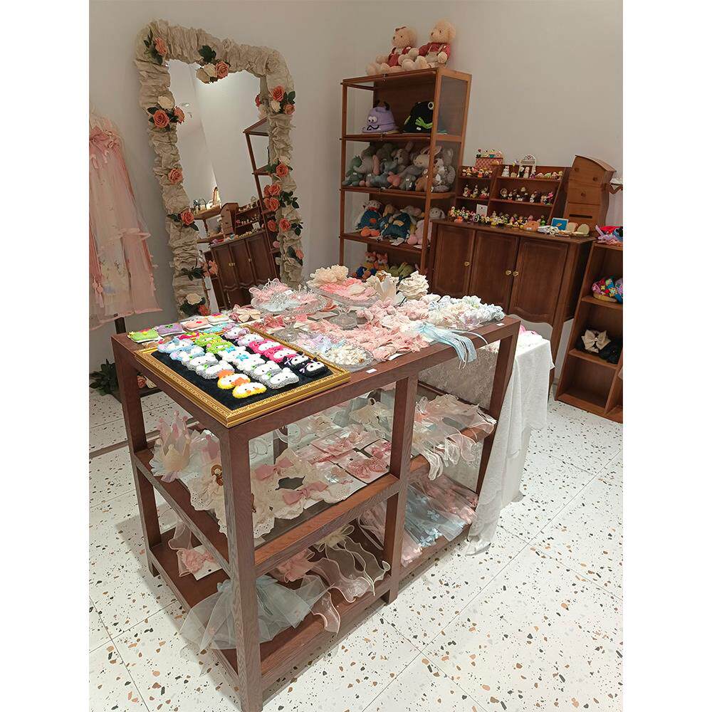 服装店货柜展示架玻璃柜珠宝陈列架中岛桌吧台收银台柜台店铺小型