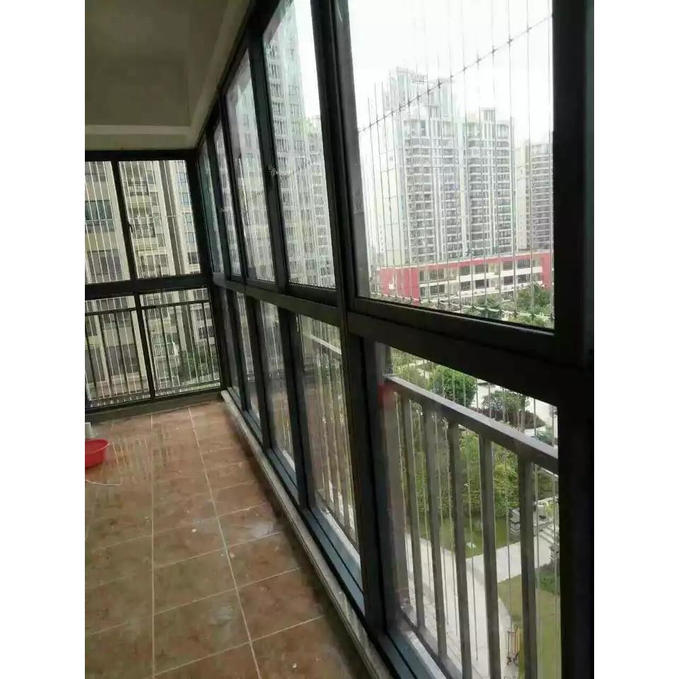 深圳香港封闭阳台铝合金推拉窗断桥铝平开窗中空玻璃铝合金平开窗