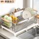德国出口304不锈钢碗碟沥水架水槽洗碗筷沥水篮厨房放碗盘置物架