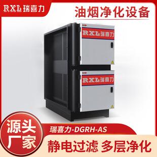 DGRH-AS静电油烟净化器不锈钢餐饮饭店厨房商用低空排放过滤设备