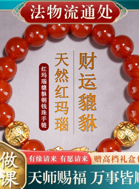 【师傅推荐】天然红玛瑙沙金貔貅