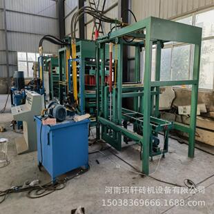 固定式KX4-15全自动水泥制砖机配备码垛机出砖快 混凝土机械
