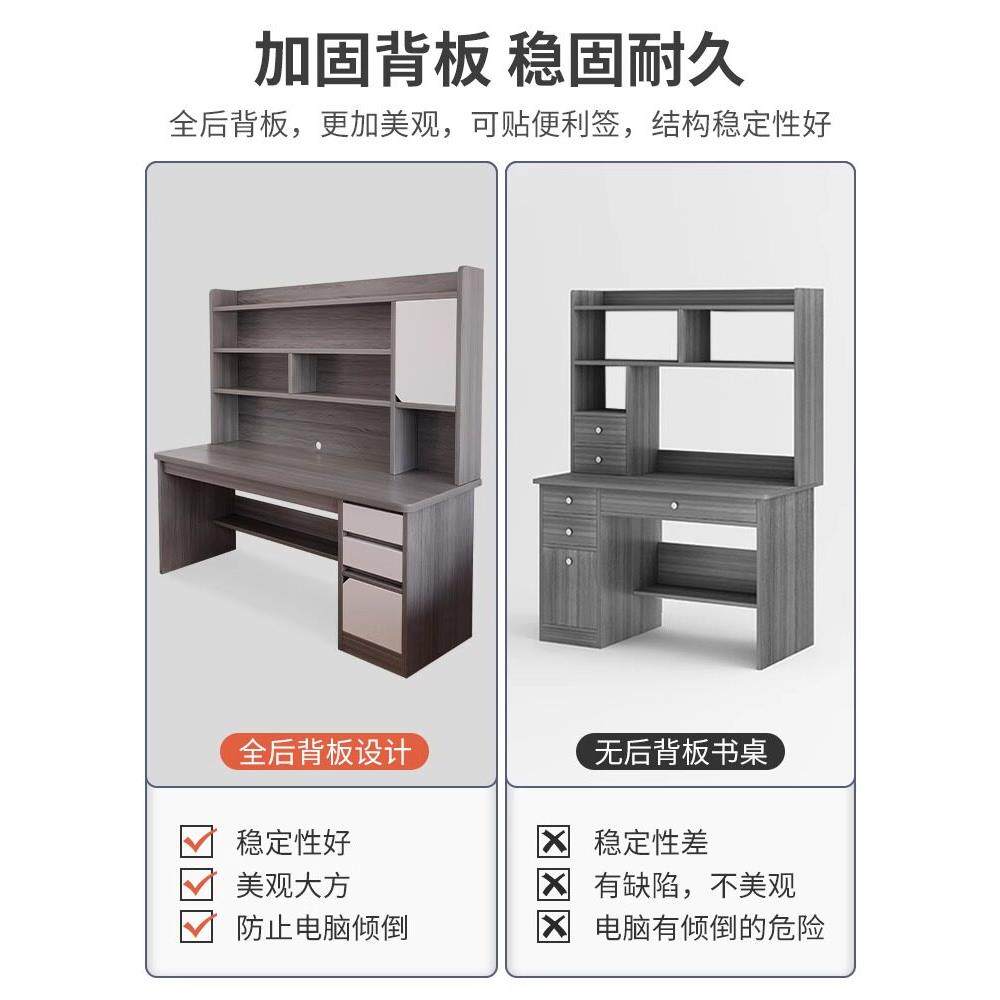 书桌，书架，综合桌，学生卧室，家庭，电脑桌，简单的写字台，出