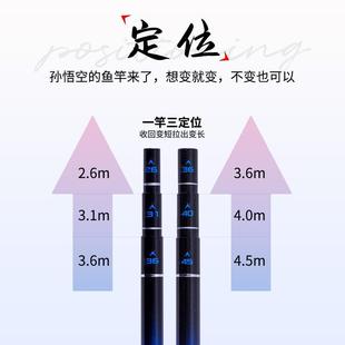浪迹江湖溪流竿短节手竿溪哥石斑河鱼超轻超细超硬短节7调定位竿