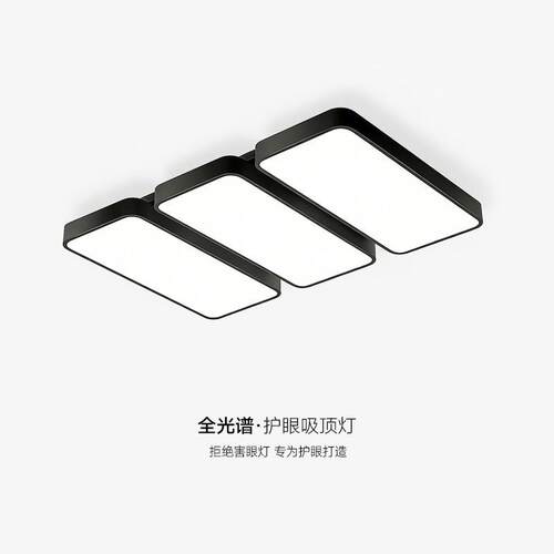 北欧极简客厅主灯简约现代大气主卧室房间吸顶灯新款led书房灯具