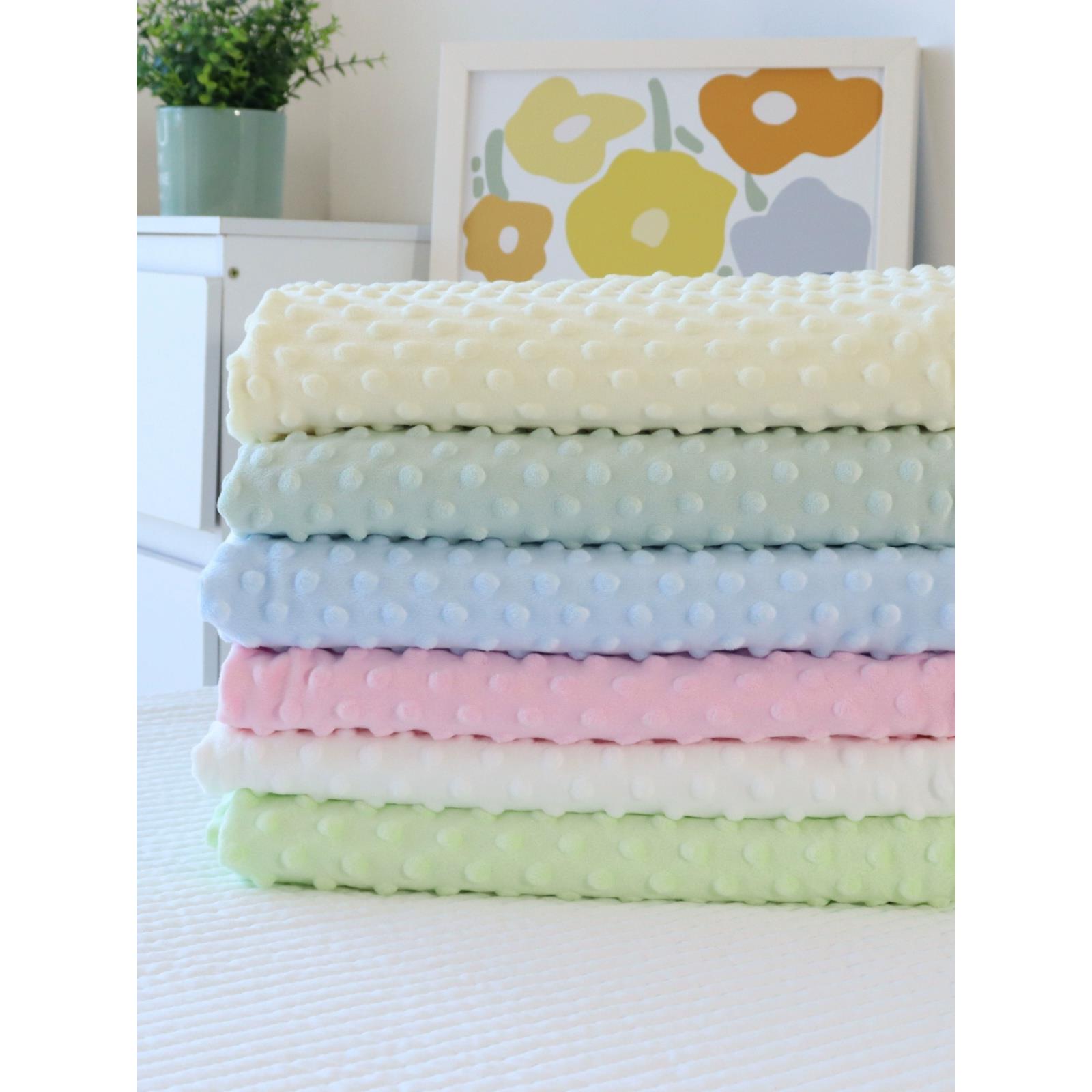 秋冬豆帽绒布宝宝卡通纯色超软短绒冲泡宝宝舒缓百佳被底布