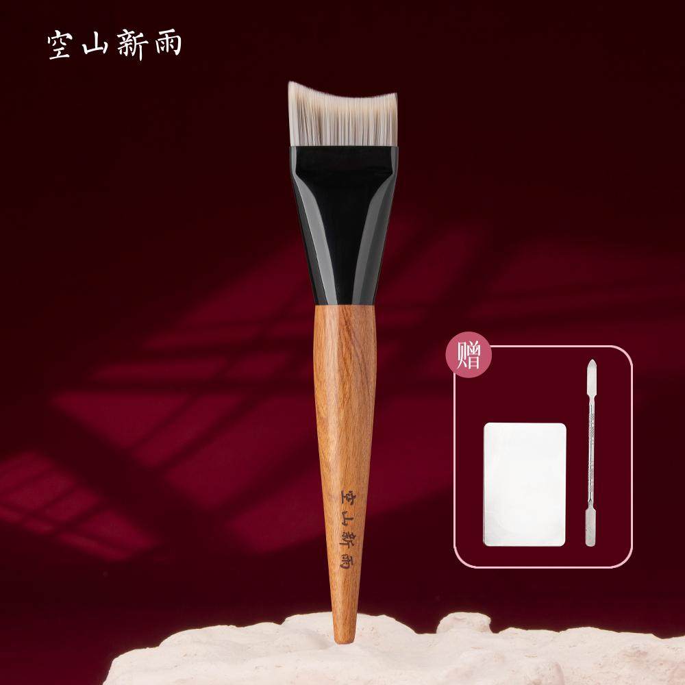 空山新雨C18月牙形粉底刷大号极薄扁头刀锋轻薄底妆刷弧型面膜刷