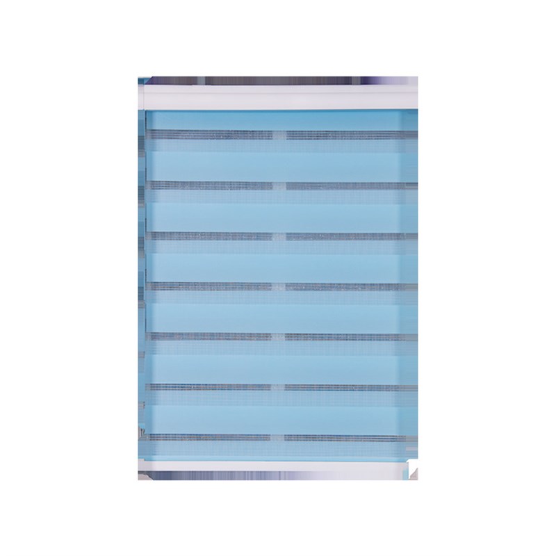 柔纱帘双层高遮光卷帘卫生间防水浴室L升降手拉珠帘免打孔